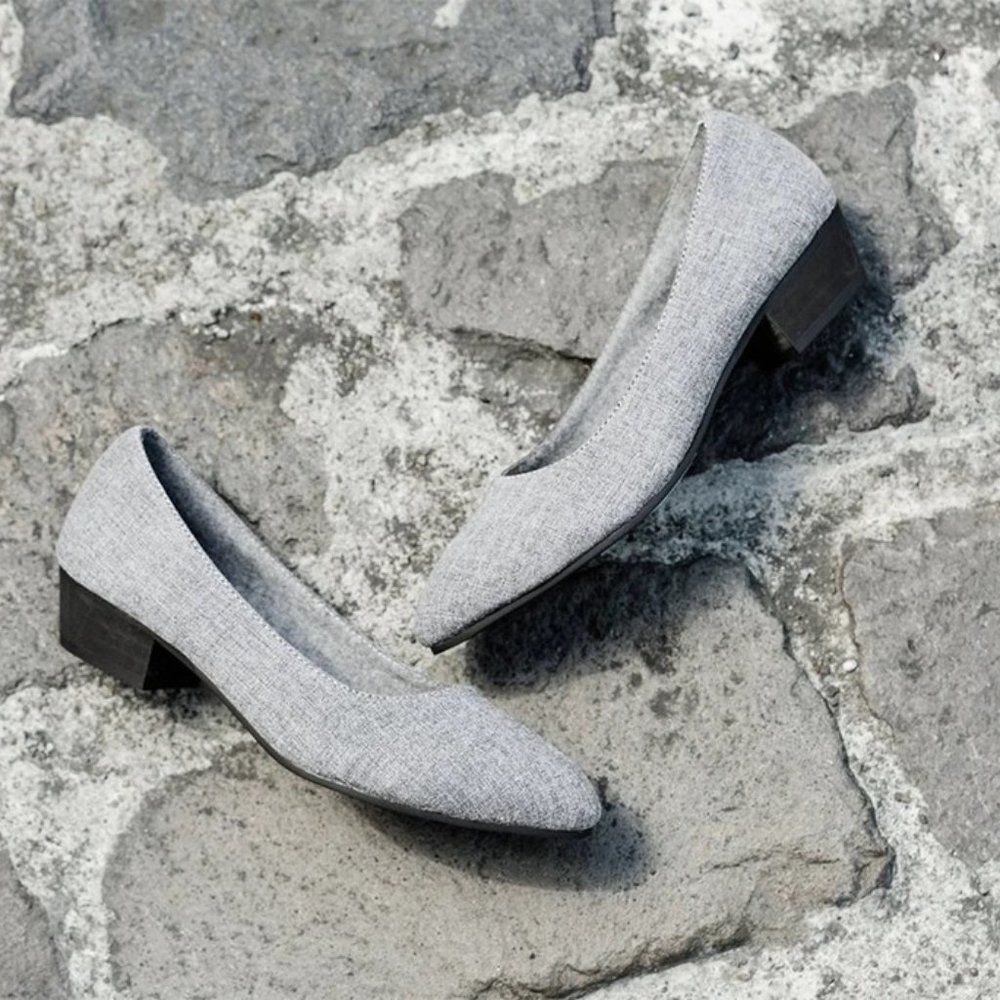 Baubax Women's Dressy Heels - Grey - Size 6 Fit